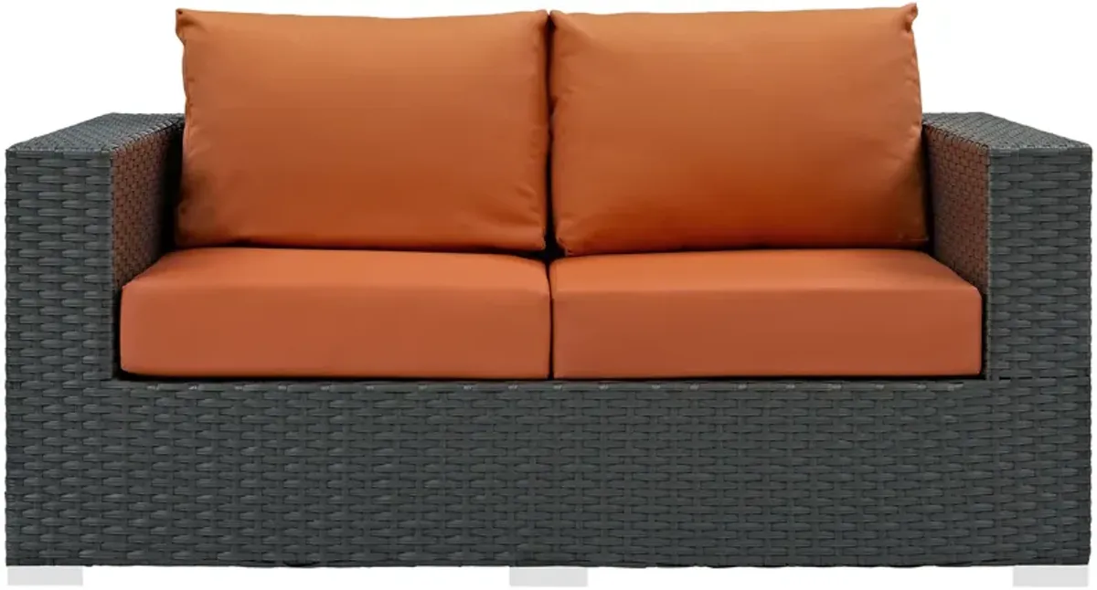 Sojourn Outdoor Sunbrella Loveseat