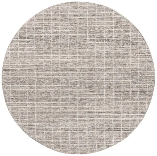 EBONY Hand Tufted 6' x 6' Round area rug