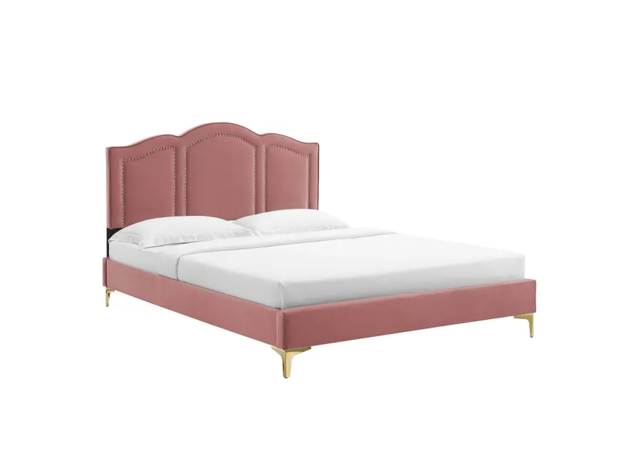 Emerson Performance Velvet King Platform Bed