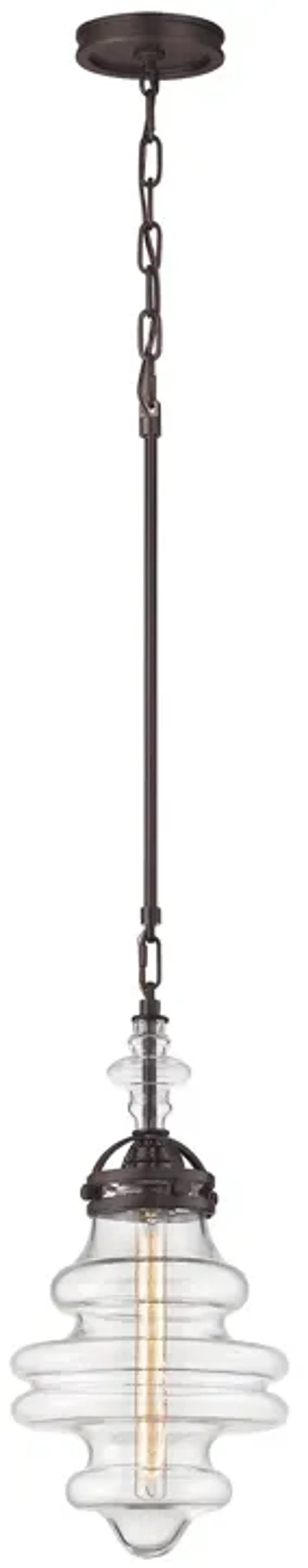 Gramercy 10" Wide 1-Light Mini Pendant - Oil Rubbed Bronze