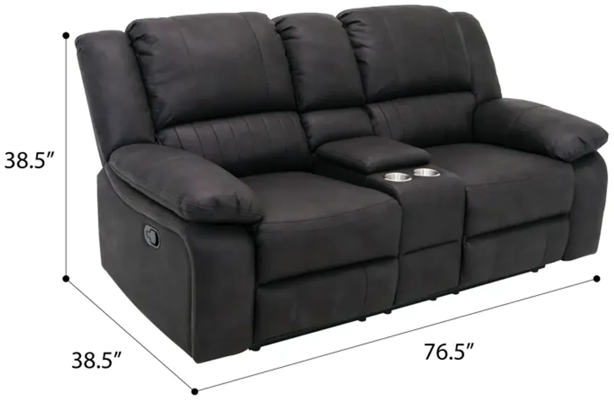 Navaro Reclining Console Loveseat