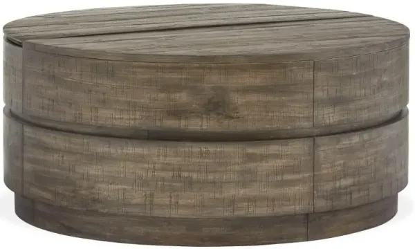 Round Lift Top Cocktail Table w/Casters