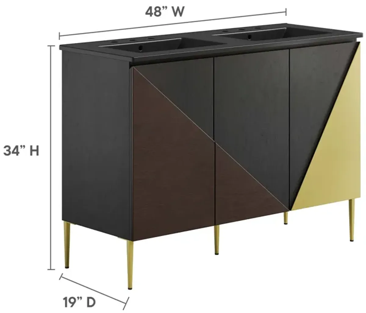 Alchemist 48" Double Sink Bathroom Vanity