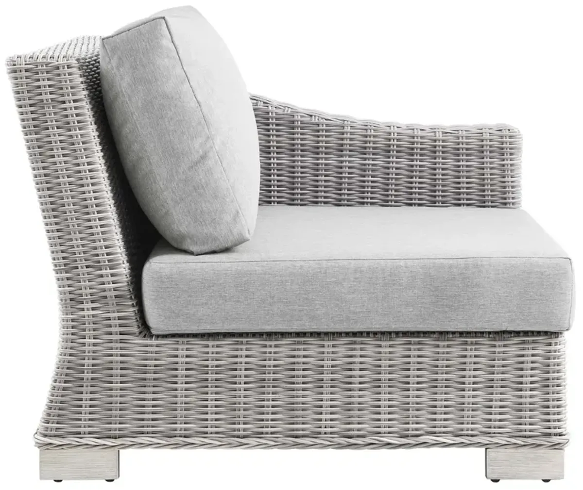 Conway Outdoor Patio Wicker Rattan Right-Arm Chair