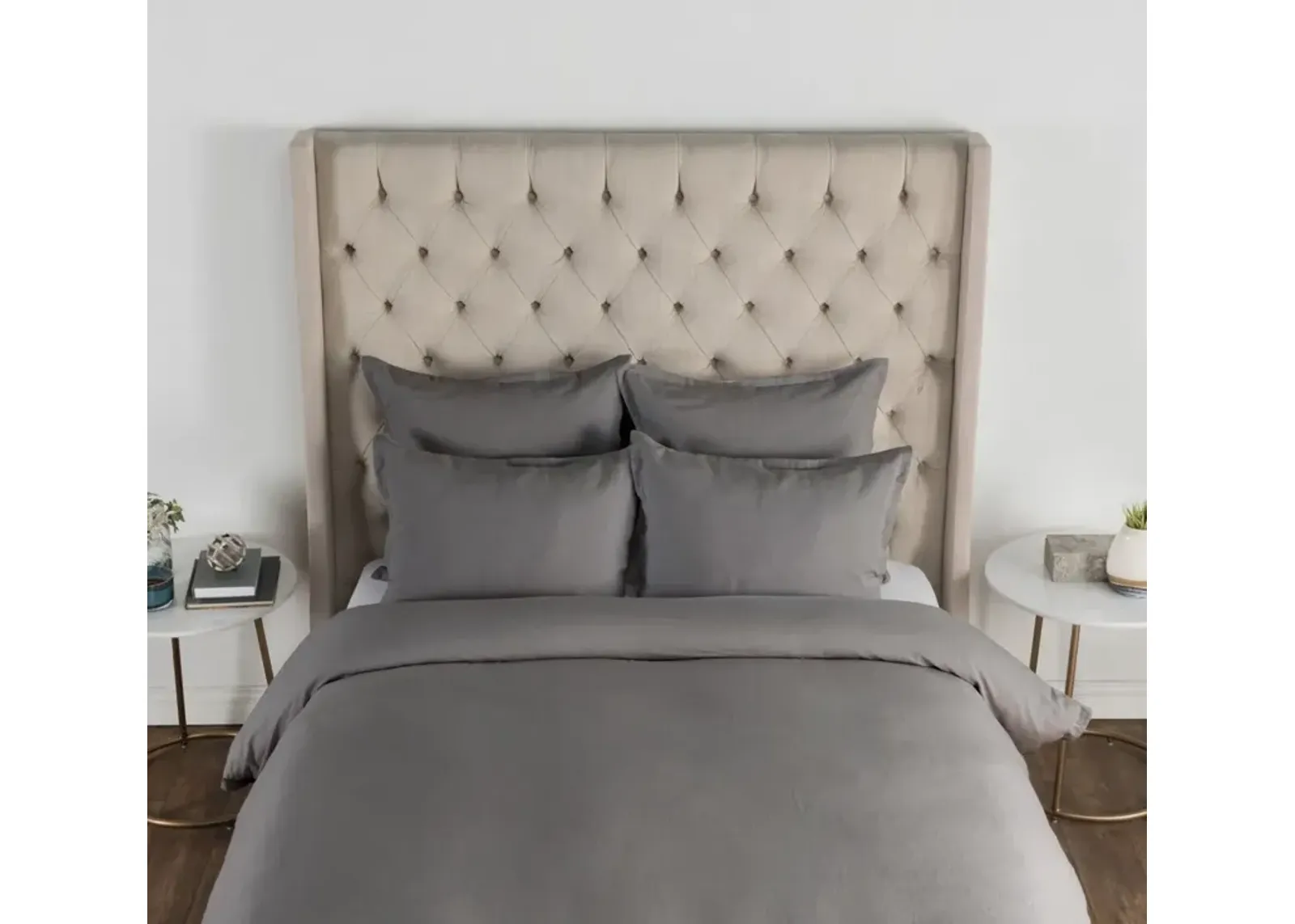 Arcadia Charcoal King Duvet