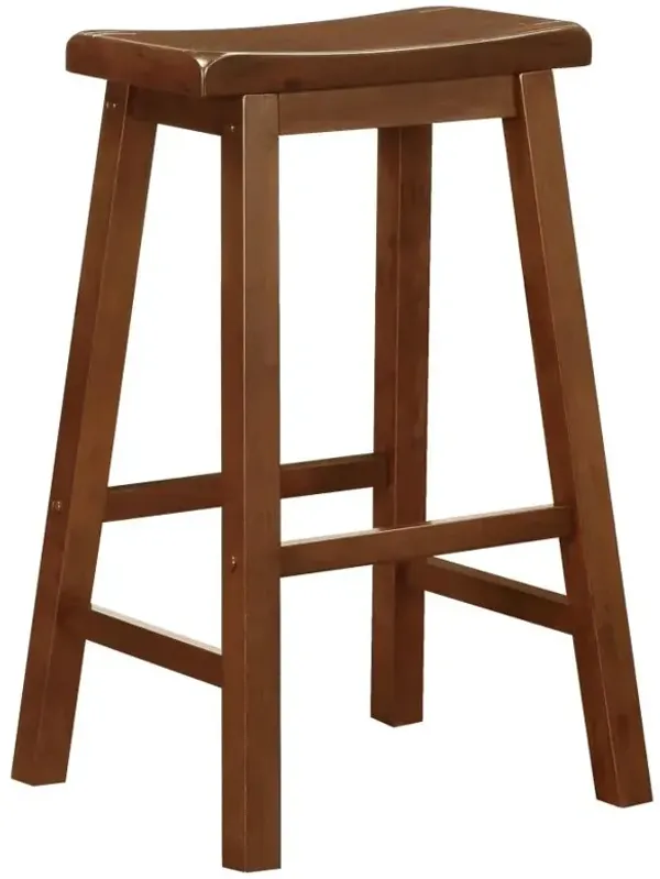 Durant Wooden Bar Stools Chestnut (Set of 2)
