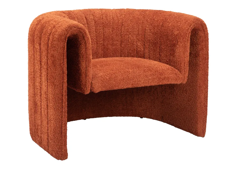 Viana Accent Chair Burnt Orange