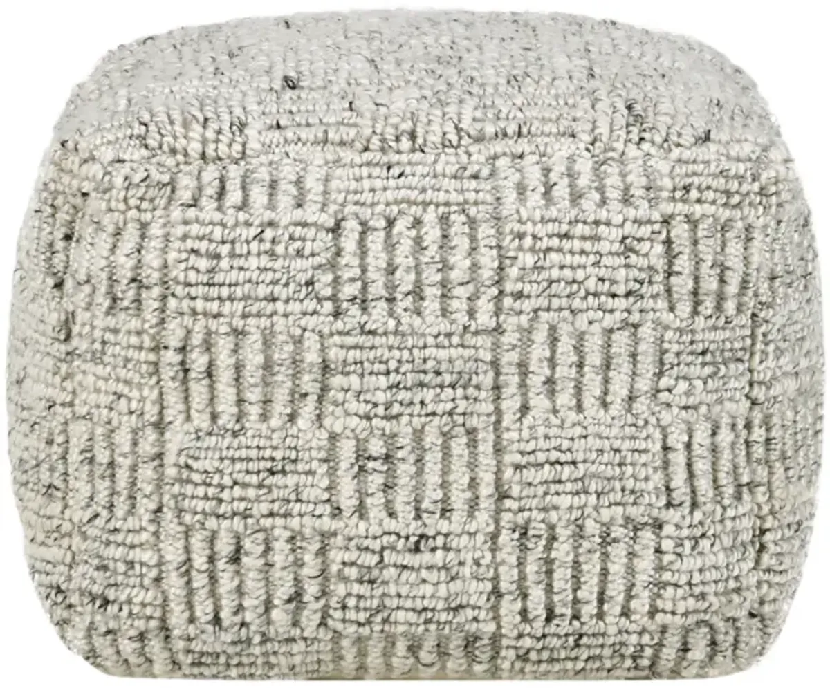 Performance Vico Ivory Multi Pouf 18x18x14