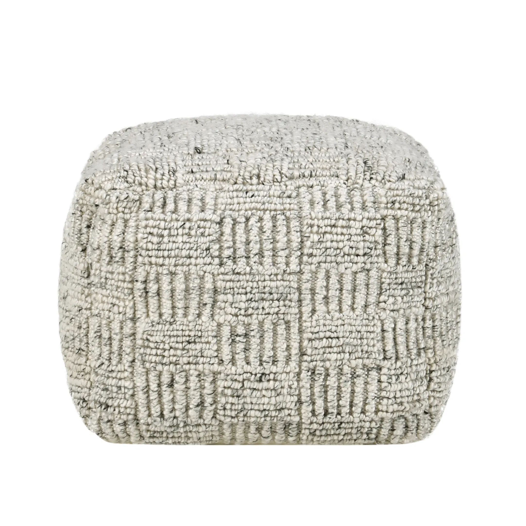 Performance Vico Ivory Multi Pouf 18x18x14