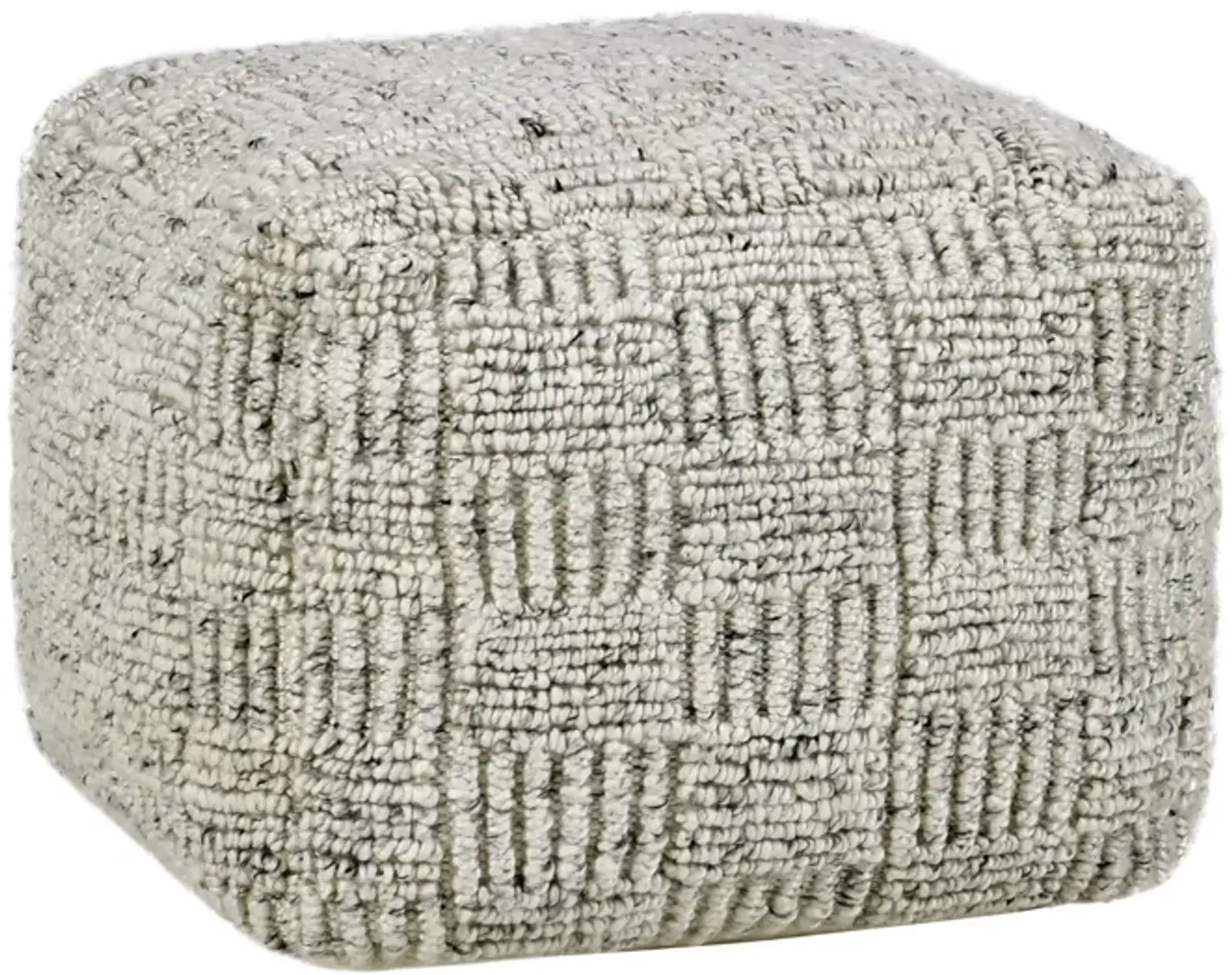 Performance Vico Ivory Multi Pouf 18x18x14