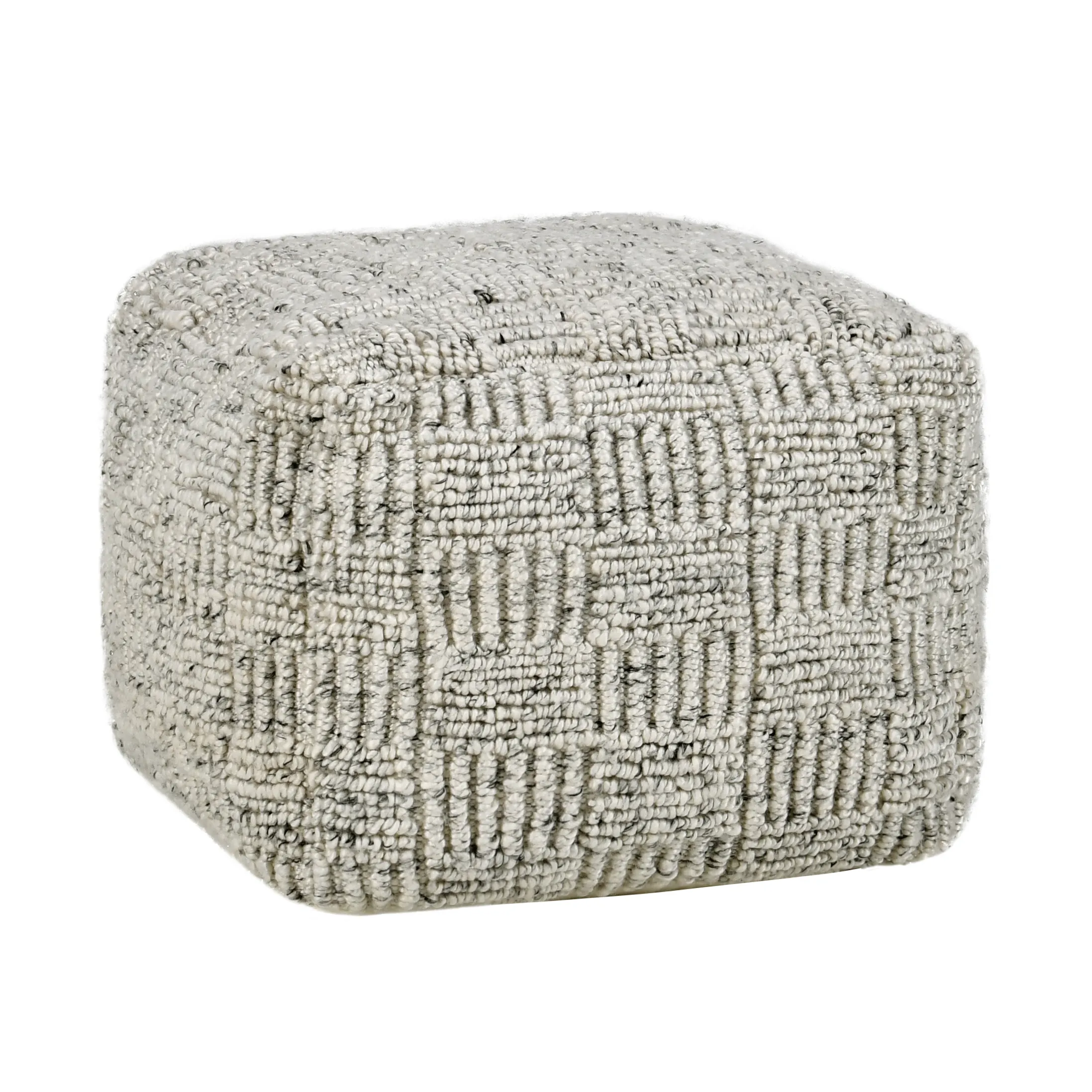 Performance Vico Ivory Multi Pouf 18x18x14