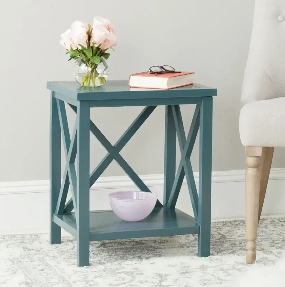 CANDENCE  CROSS BACK END TABLE