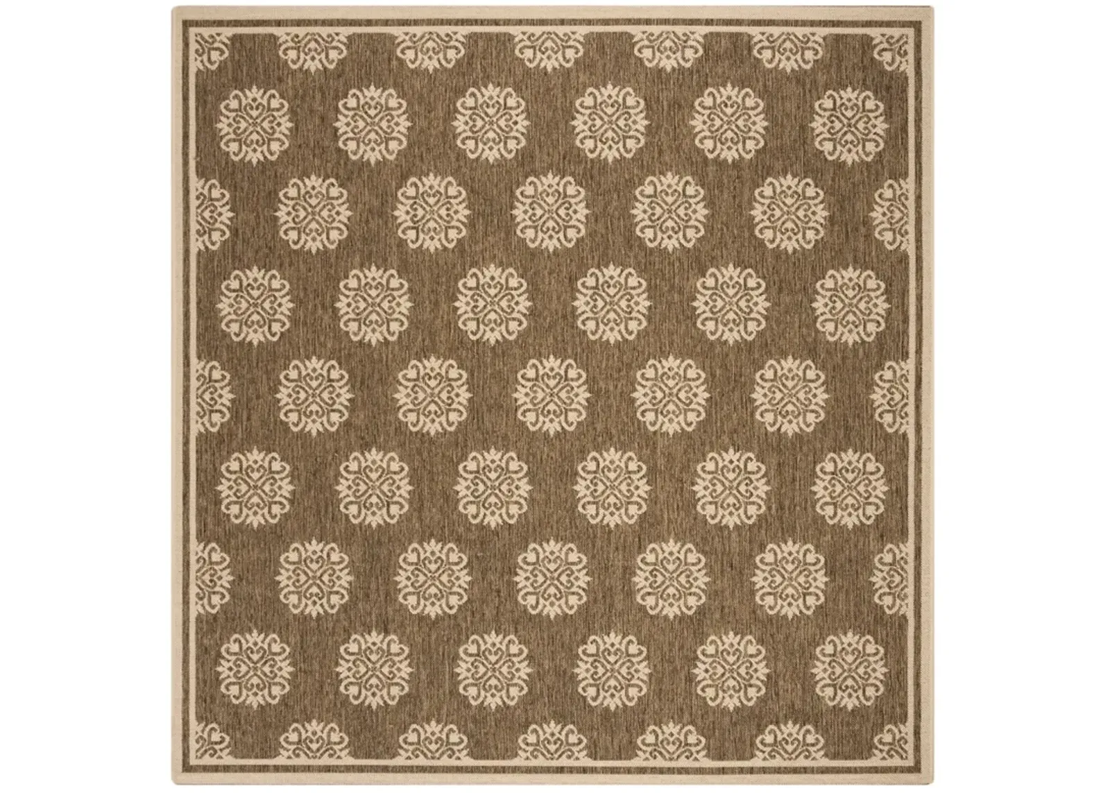 BEACH HOUSE 181 Beige 4' X 4' Square Square Rug