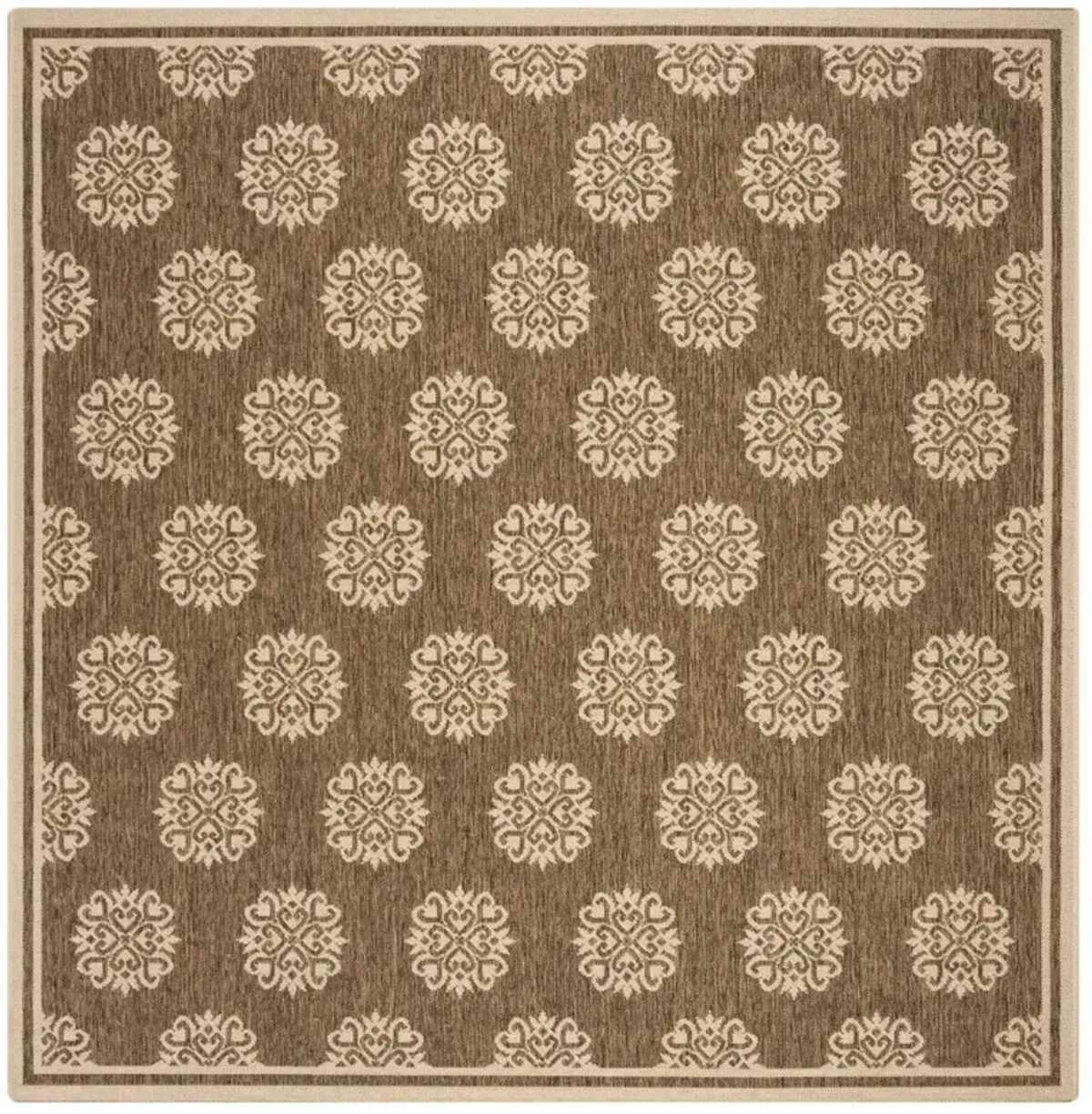 BEACH HOUSE 181 Beige 4' X 4' Square Square Rug