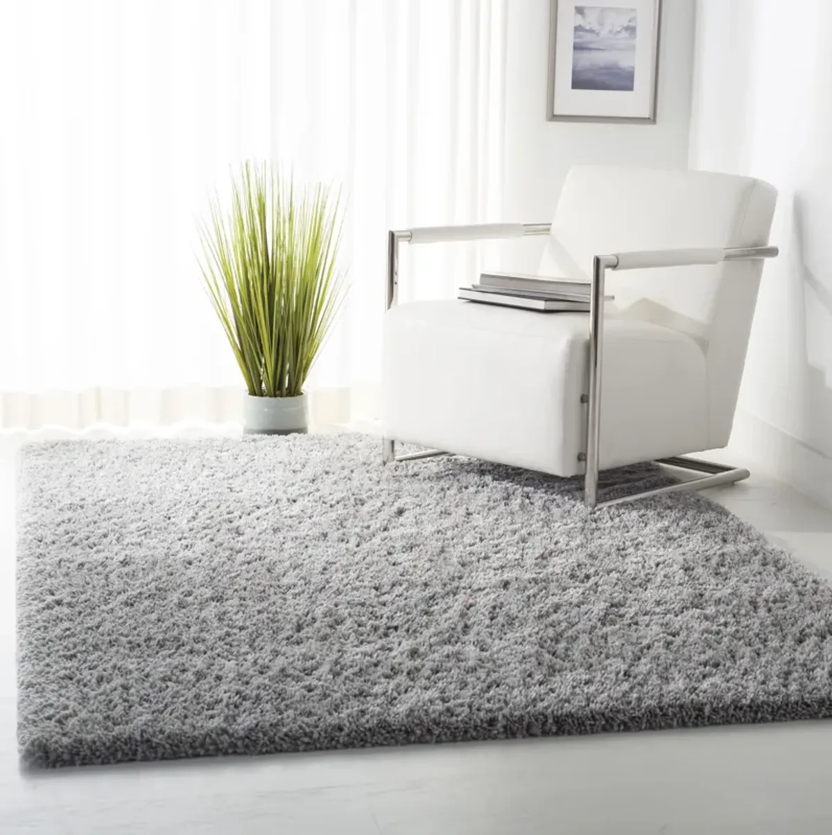 FONTANA SHAG Large Rectangle Power Loomed 8' X 10' Rug