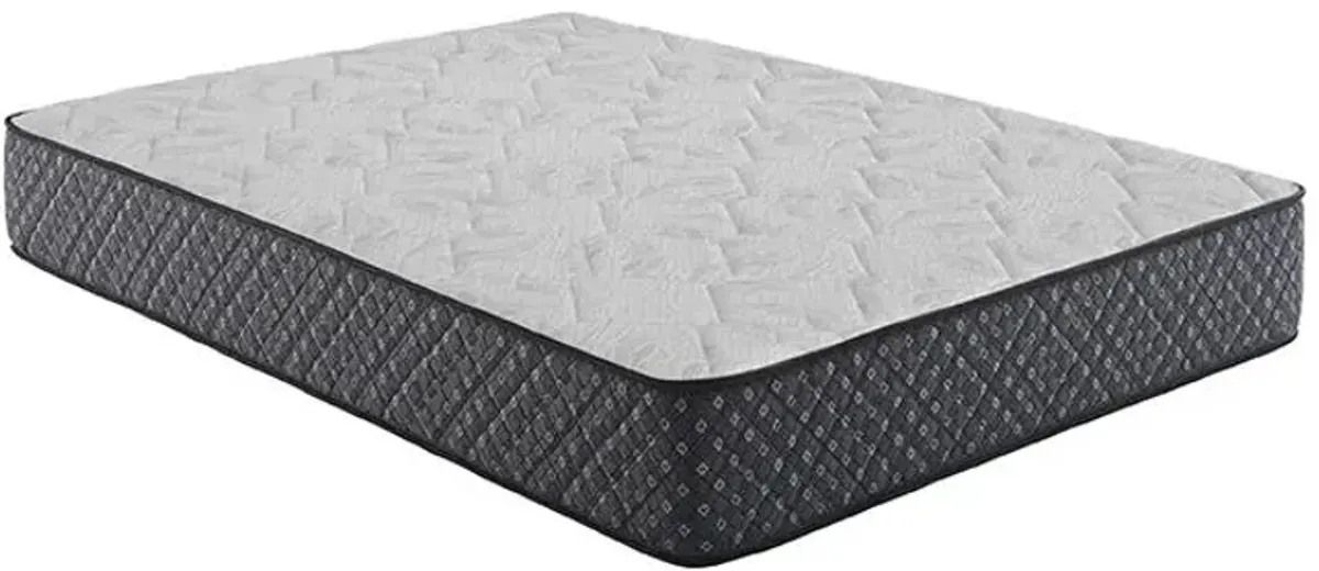 Aspen 12.25" Full Mattress White and Black