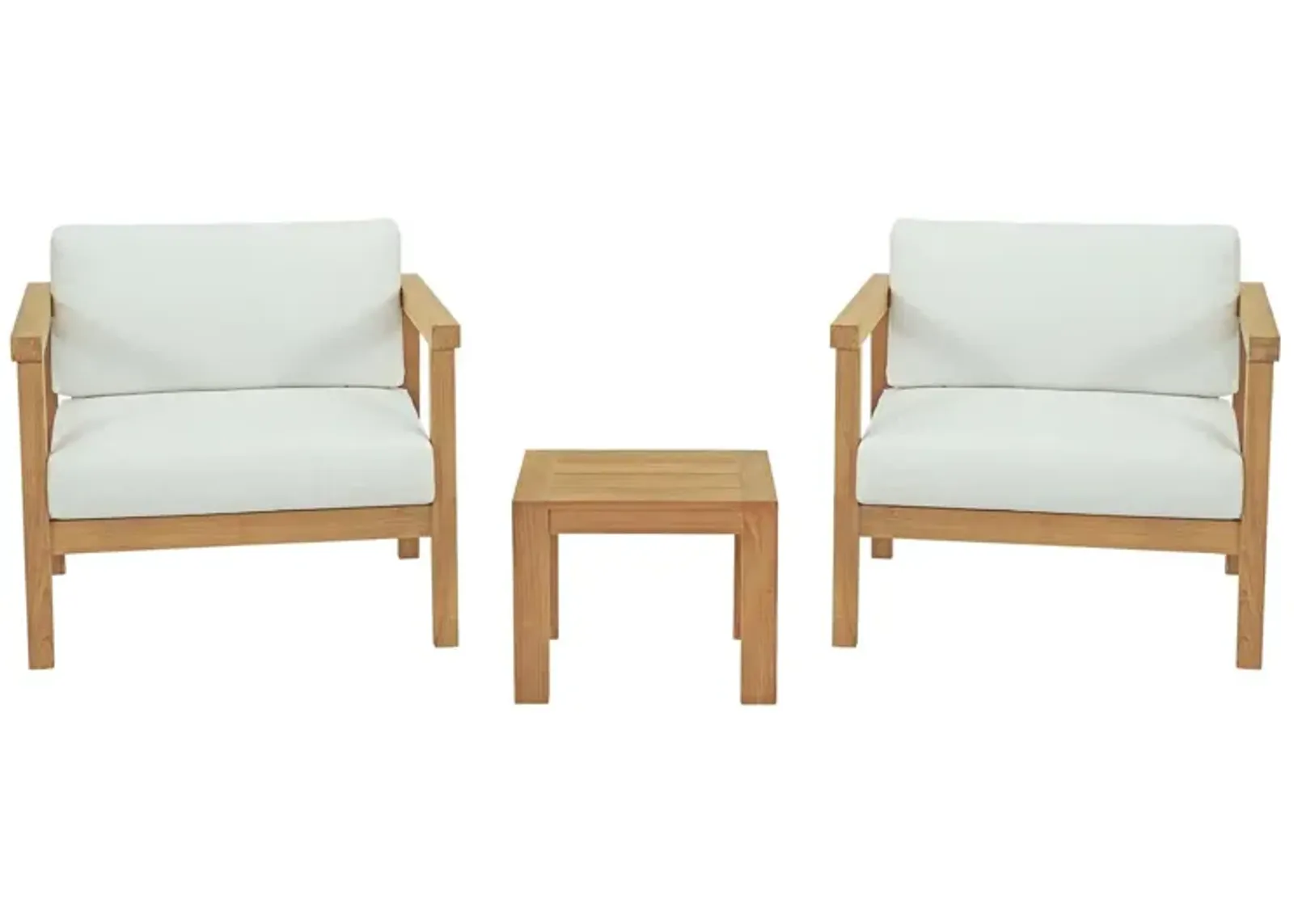 Bayport 3 Piece Outdoor Patio Teak Set