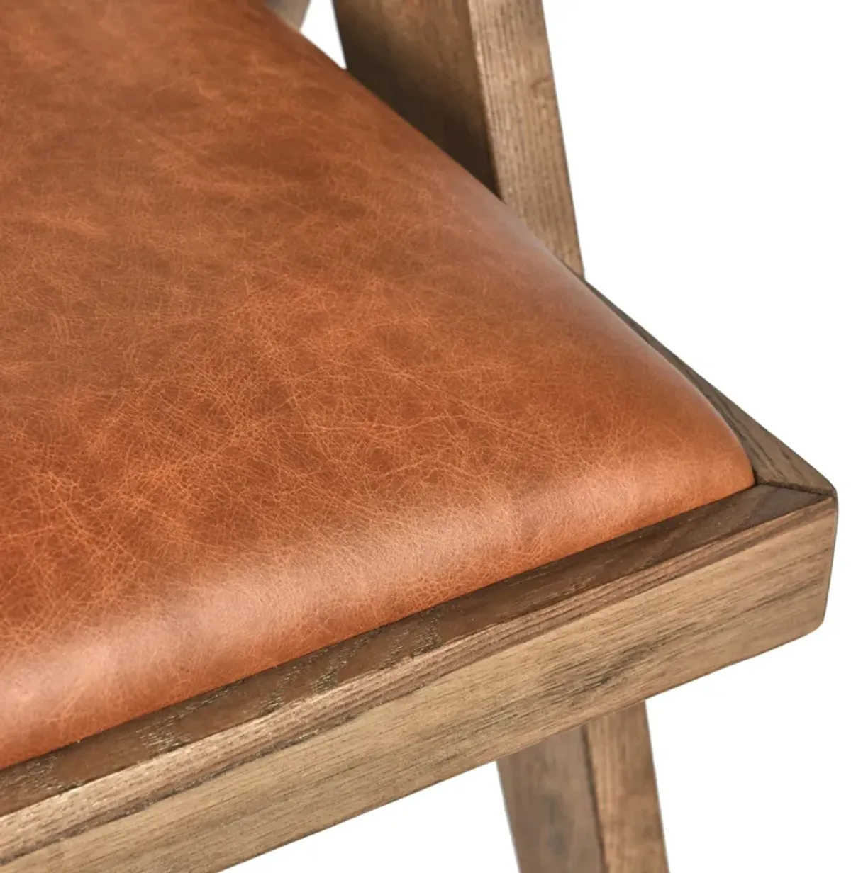 Dolton Top Grain Leather Arm Chair in Tan