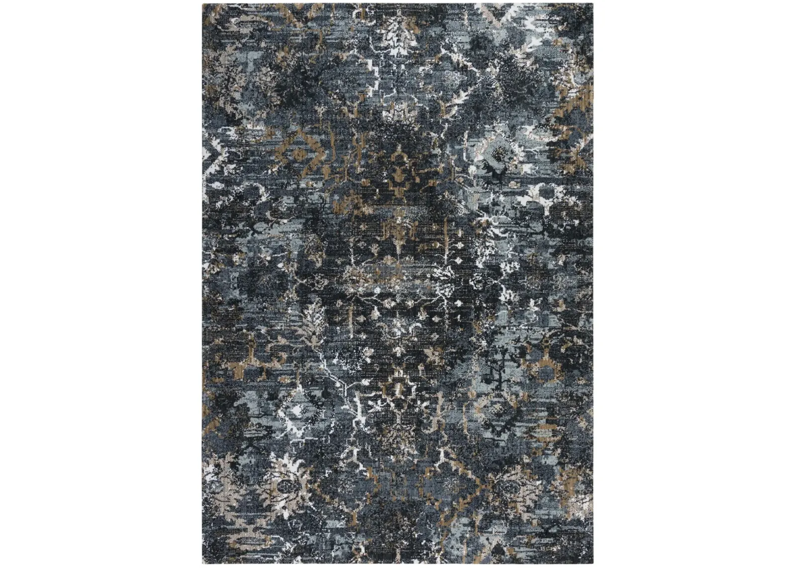 Elite Charcoal  Recycled Polyester 10' x 13' Rectangle Rug