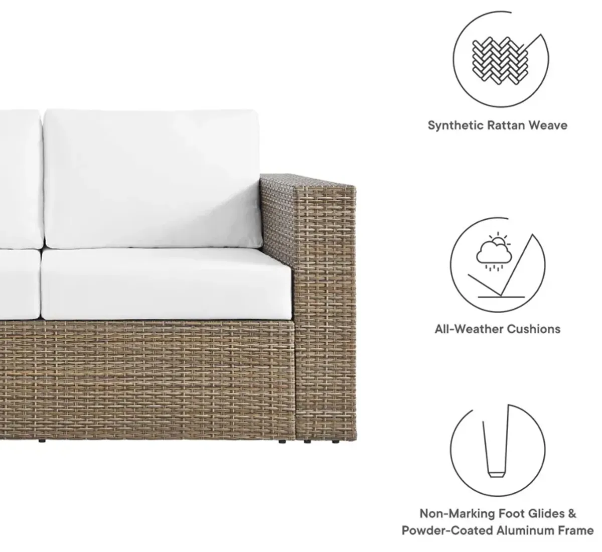 Convene Outdoor Patio Outdoor Patio Right-Arm Loveseat