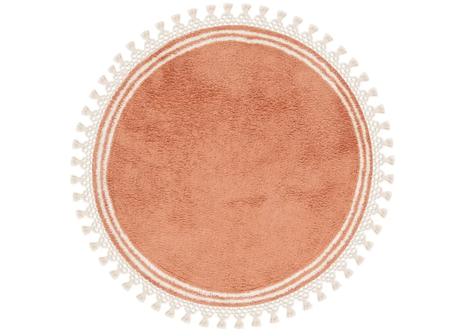 EASY CARE 201 RUST  7' x 7' Round Round Rug