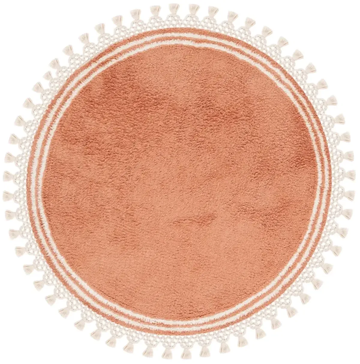 EASY CARE 201 RUST  7' x 7' Round Round Rug