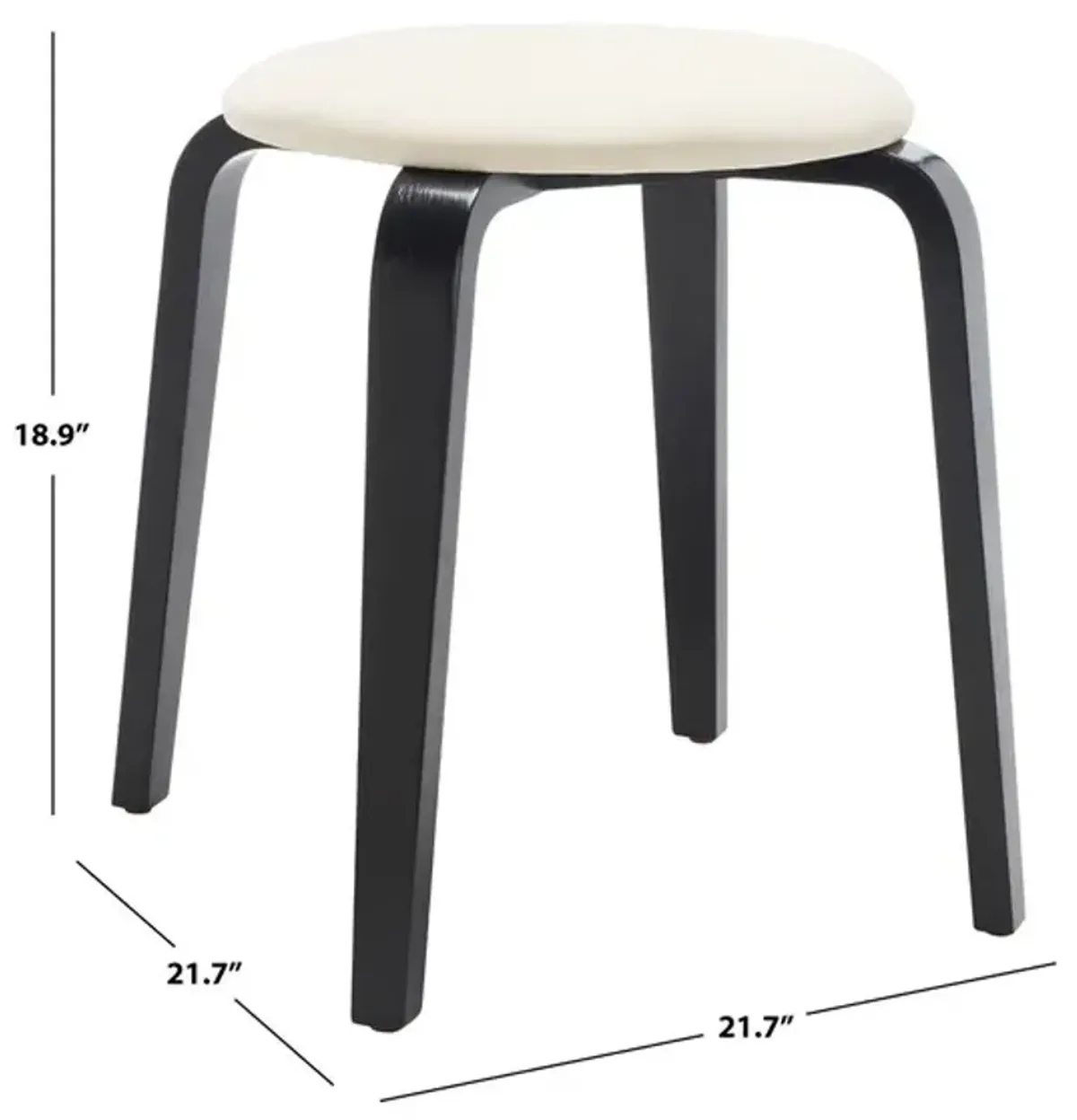 JO UPHOLSTERED STACKABLE STOOL 