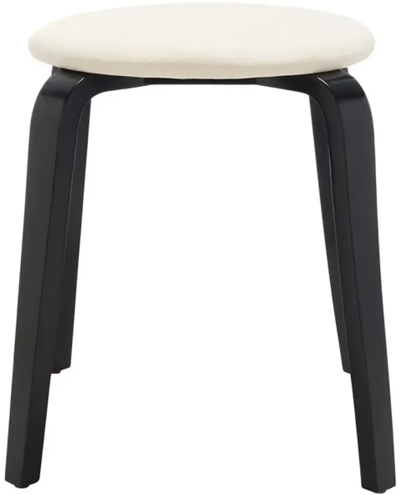 JO UPHOLSTERED STACKABLE STOOL 