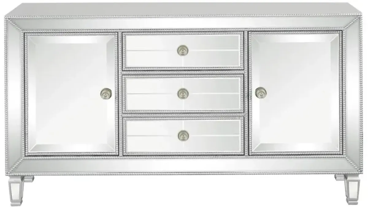 Leticia 3-drawer Accent Cabinet Silver