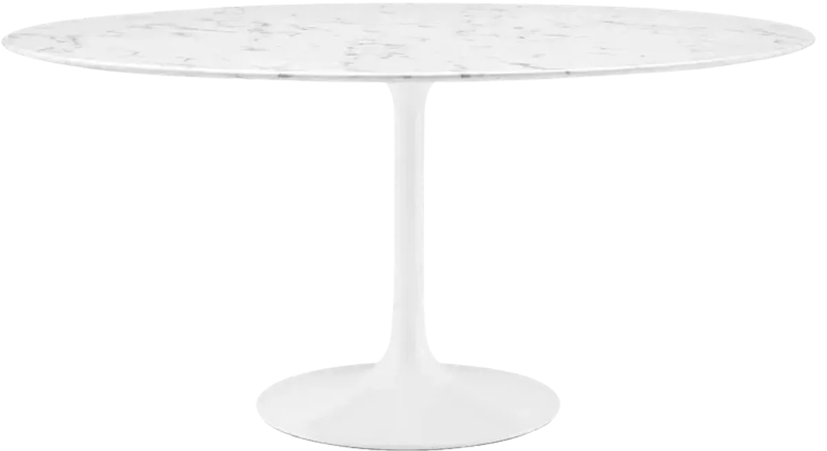 Lippa 60" Round Artificial Marble Dining Table