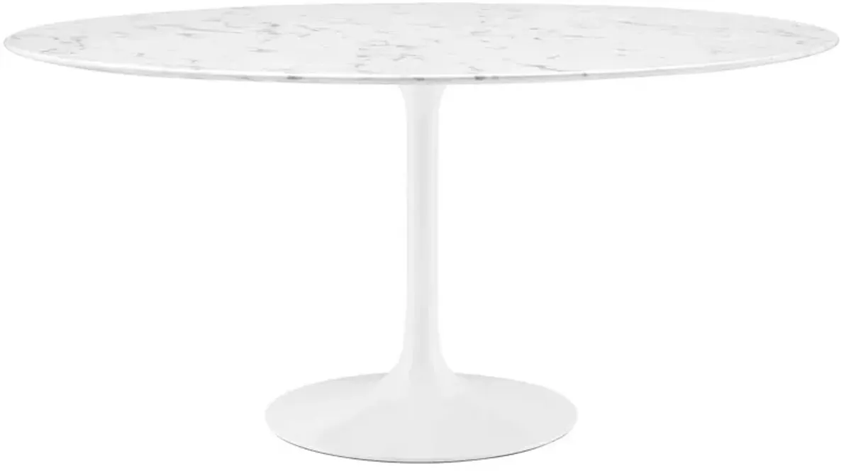 Lippa 60" Round Artificial Marble Dining Table