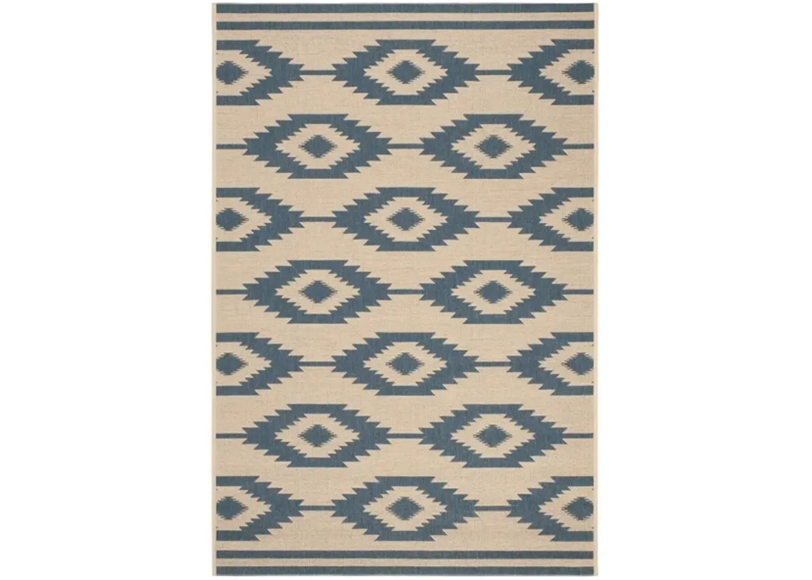 BEACH HOUSE Collection BHS171M-8 Blue / Creme 8' X 10'