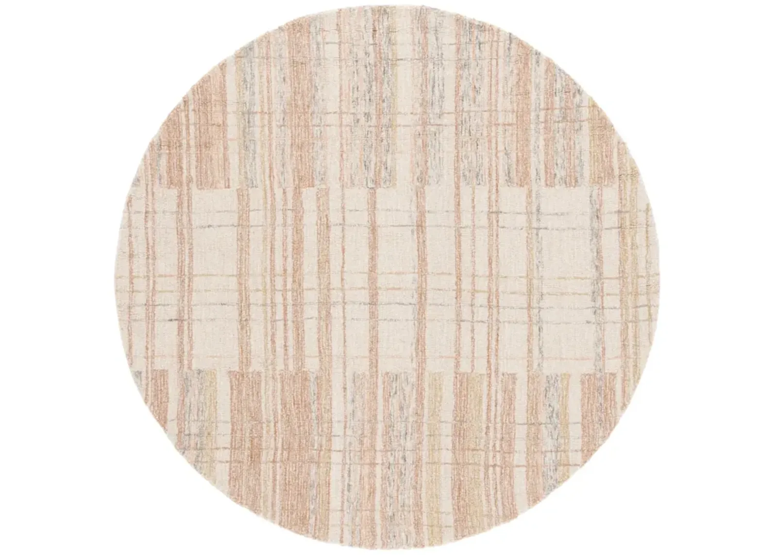 METRO 501 IVORY  6' x 6' Round Round Rug