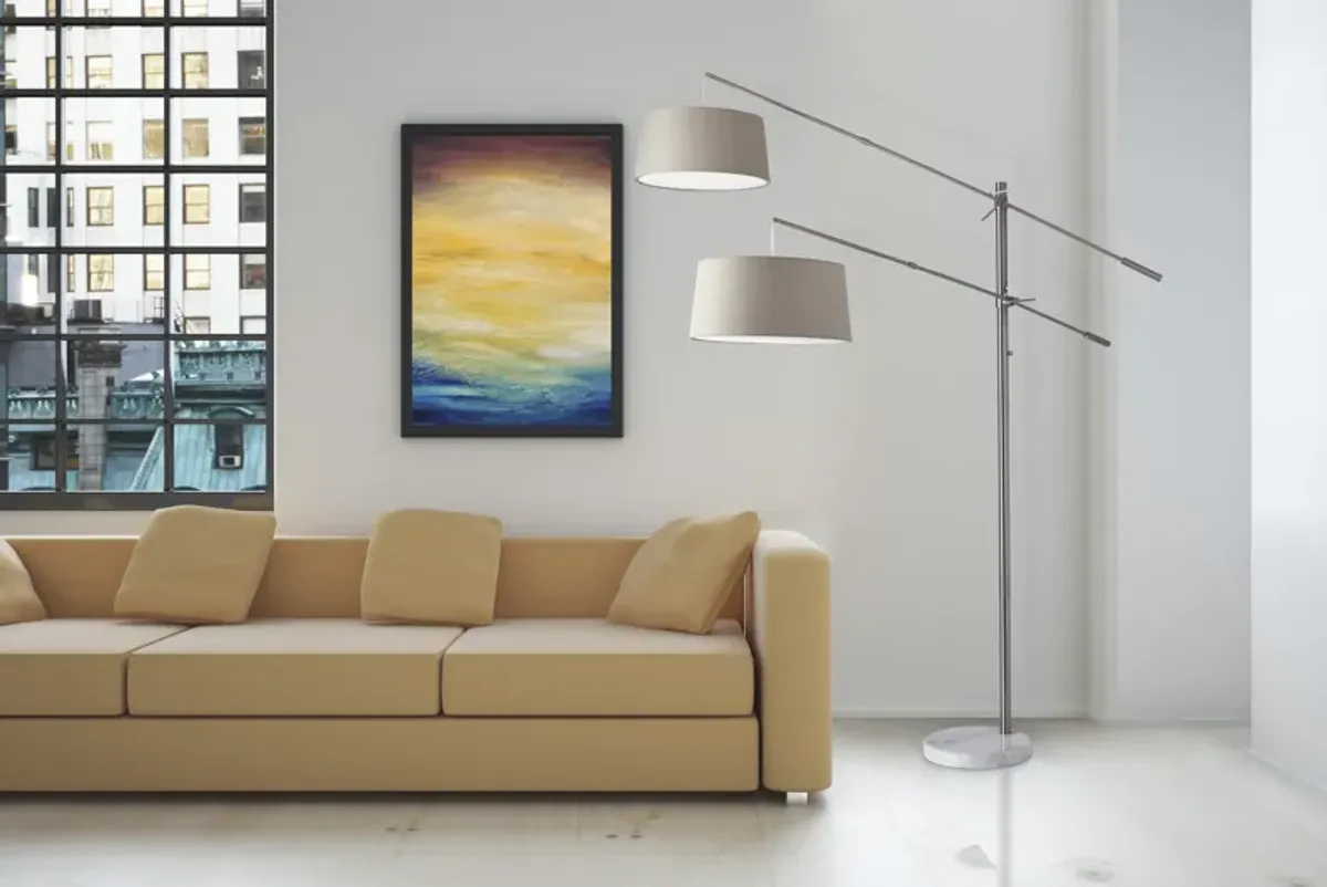 Manhattan Two-Arm Arc Lamp