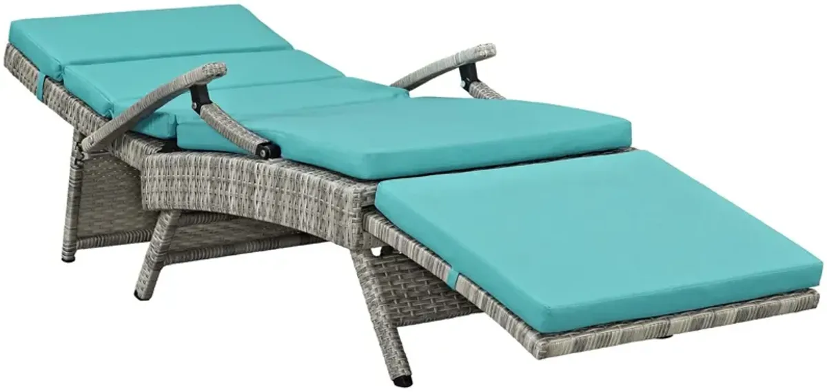 Envisage Chaise Outdoor Patio Wicker Rattan Lounge Chair