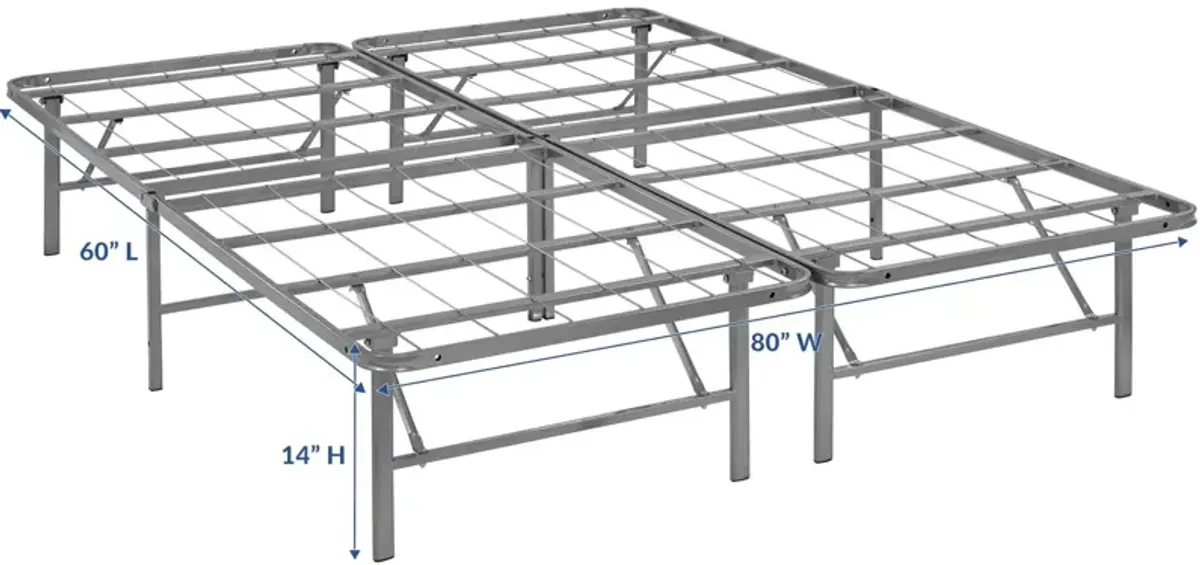 Horizon Queen Stainless Steel Bed Frame