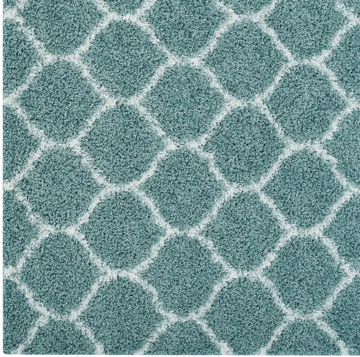 Solvea Moroccan Trellis 5x8 Shag Area Rug