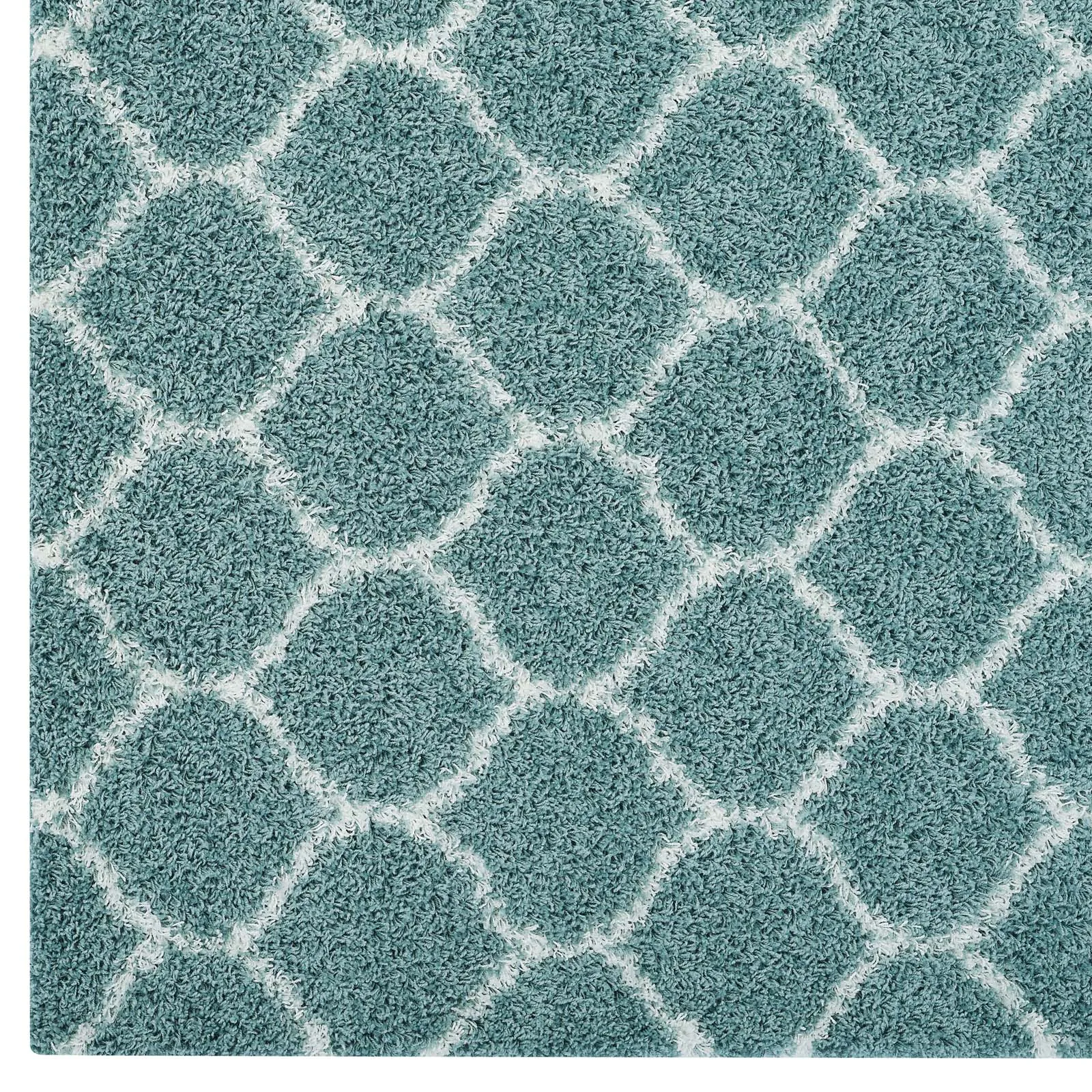 Solvea Moroccan Trellis 5x8 Shag Area Rug