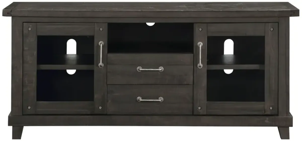 Yosemite Solid Wood Two Drawer Media Console in Cafe