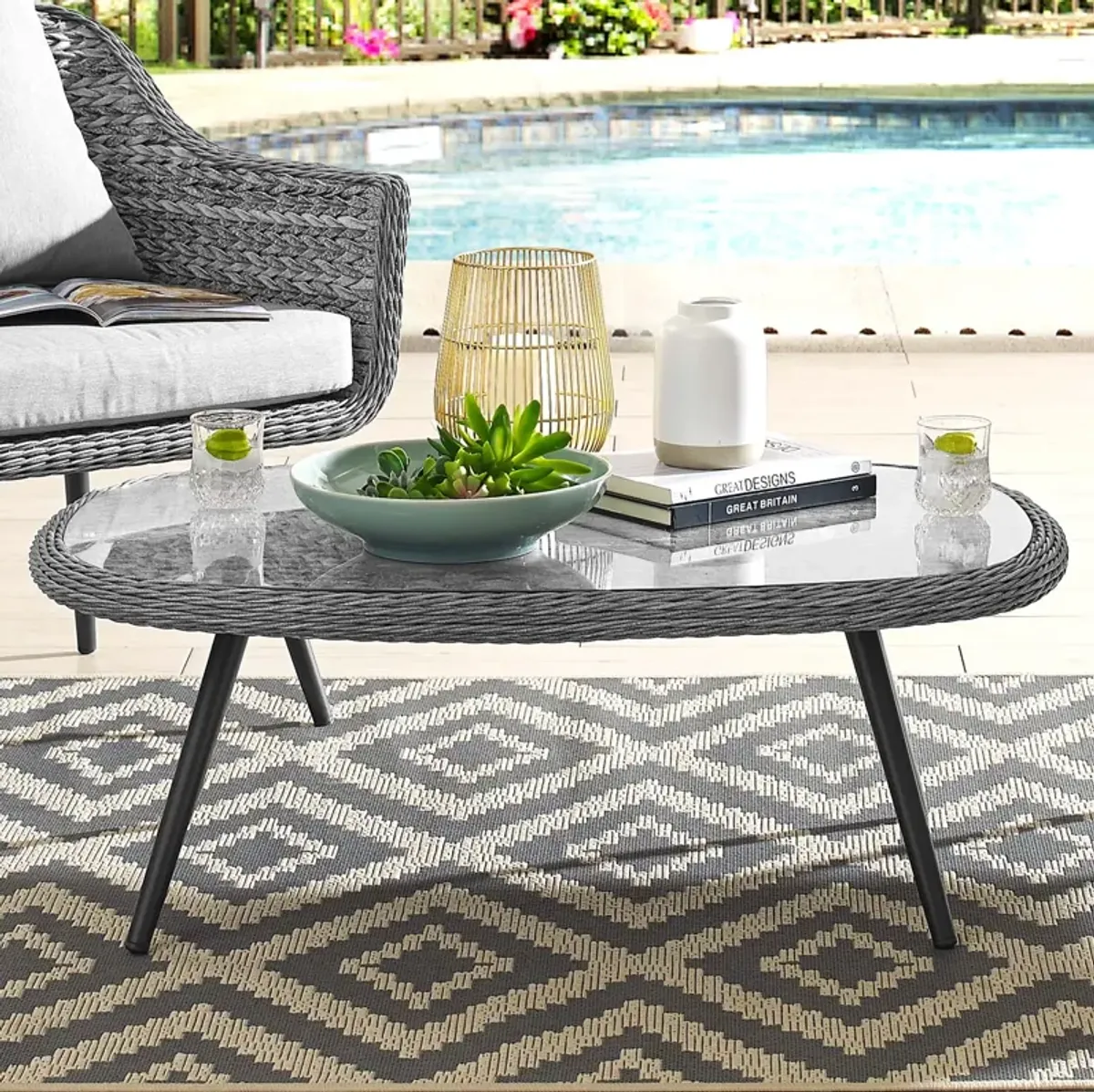 Endeavor Outdoor Wicker Coffee Table