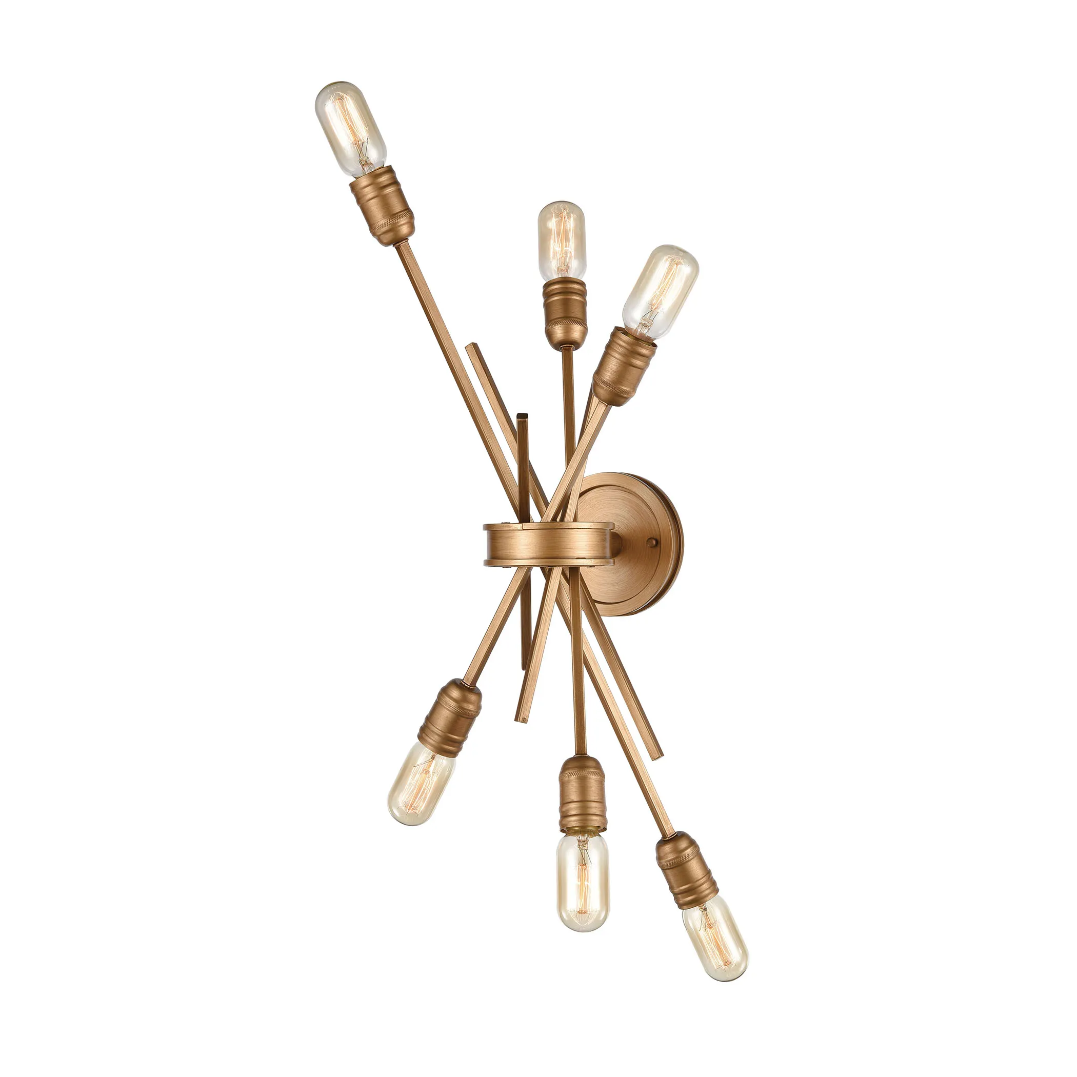 Xenia 28" High 6-Light Sconce - Matte Gold