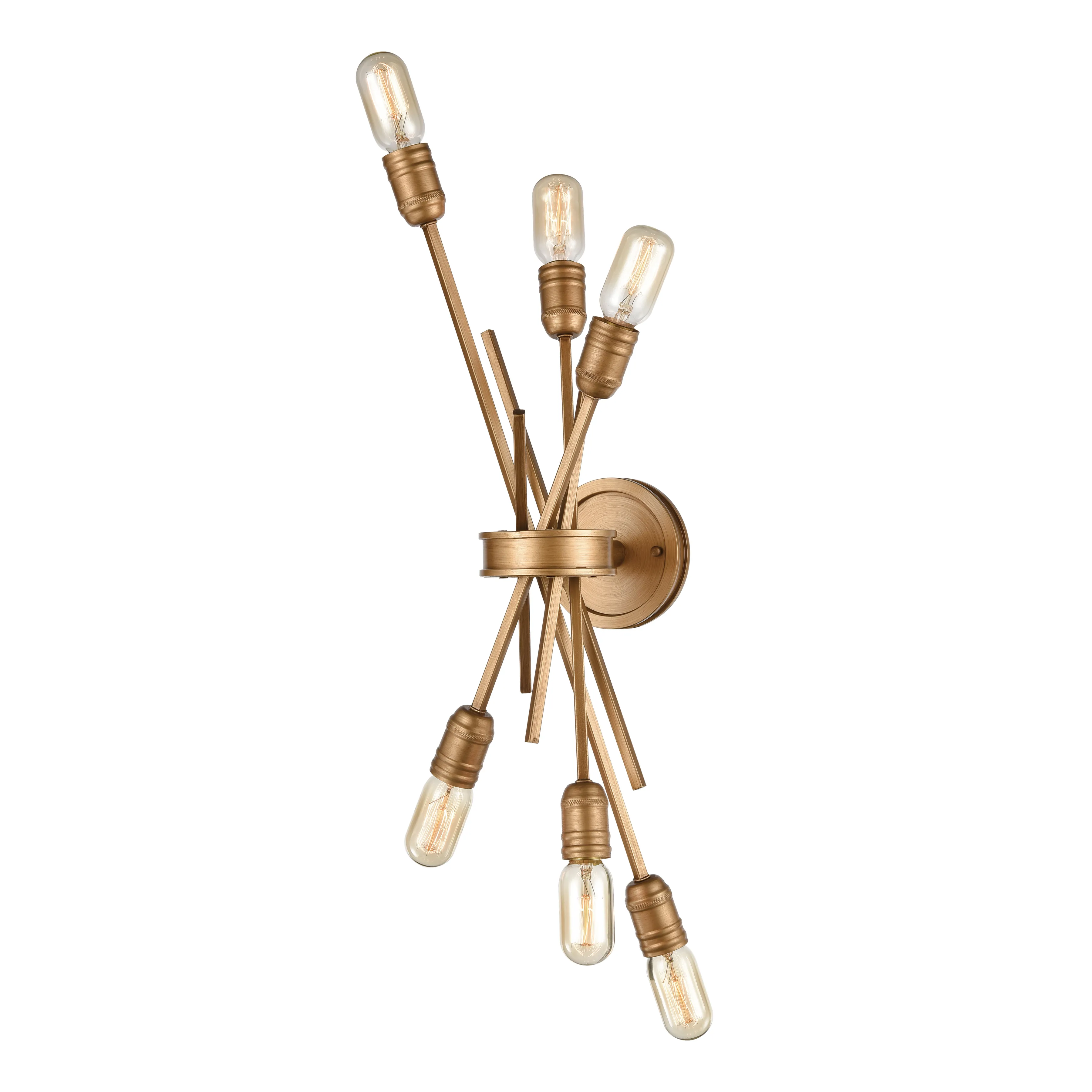 Xenia 28" High 6-Light Sconce - Matte Gold