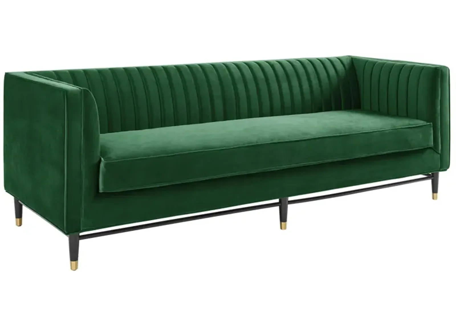 Devote Channel Tufted Performance Velvet Sofa