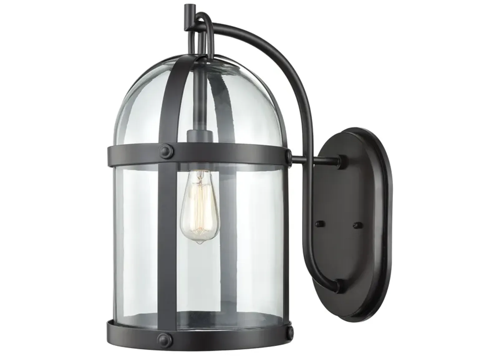 Hunley 18" High 1-Light Outdoor Sconce - Oil Rubbed Bronze