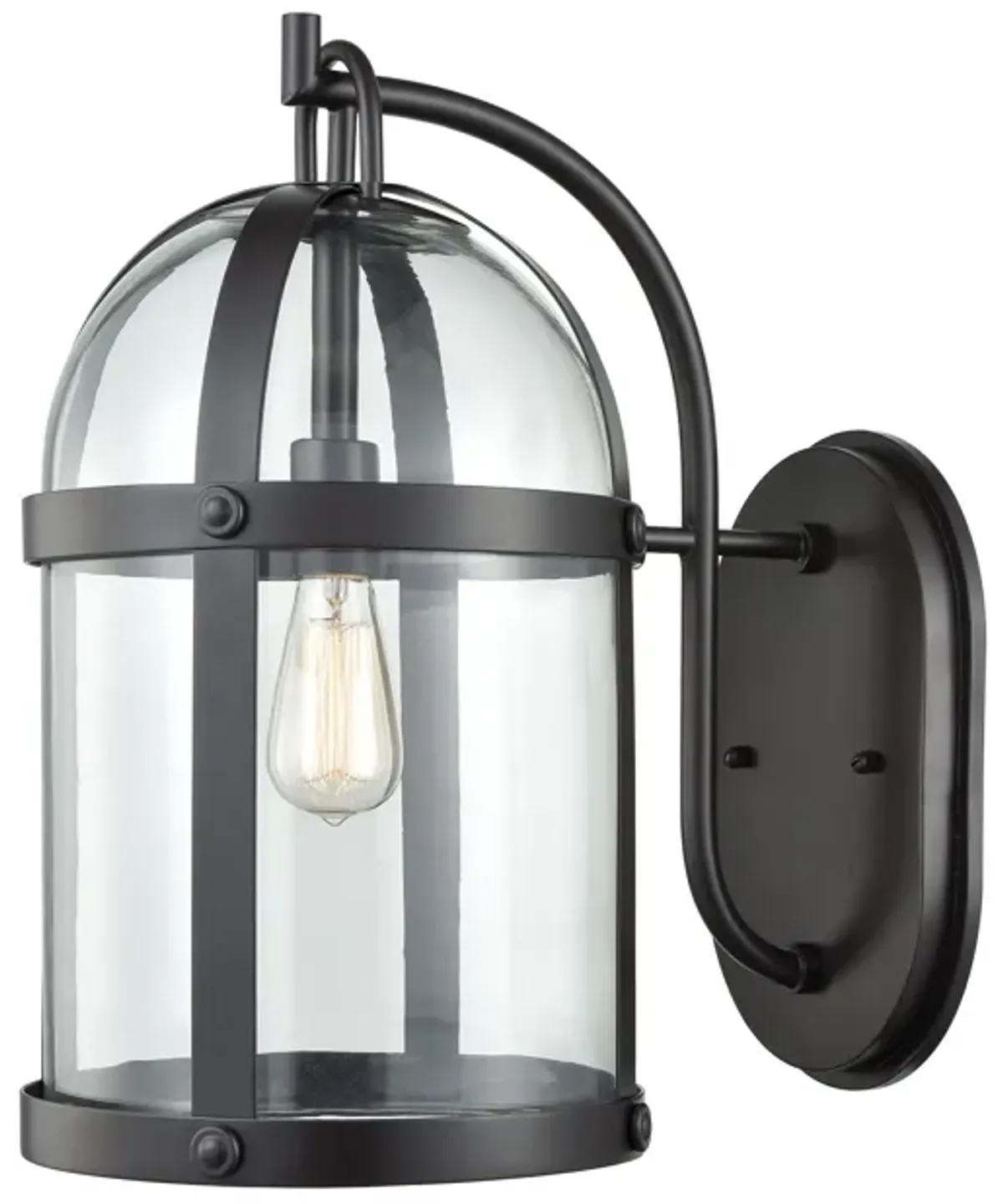 Hunley 18" High 1-Light Outdoor Sconce - Oil Rubbed Bronze