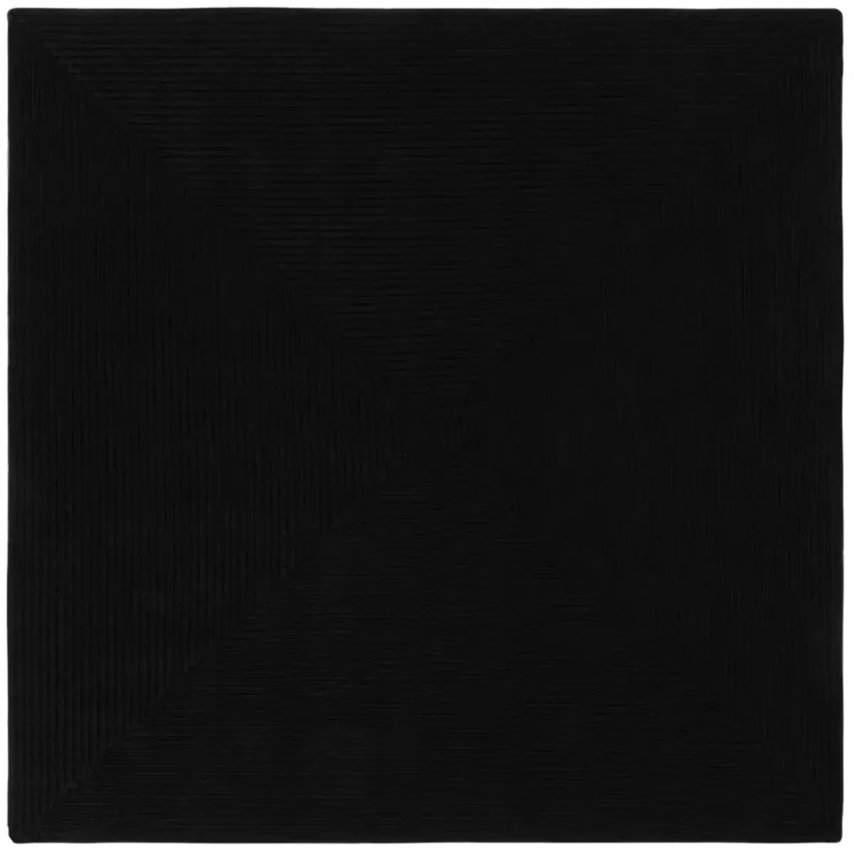 BRD315 BLACK 6' x 6' Square Square Rug