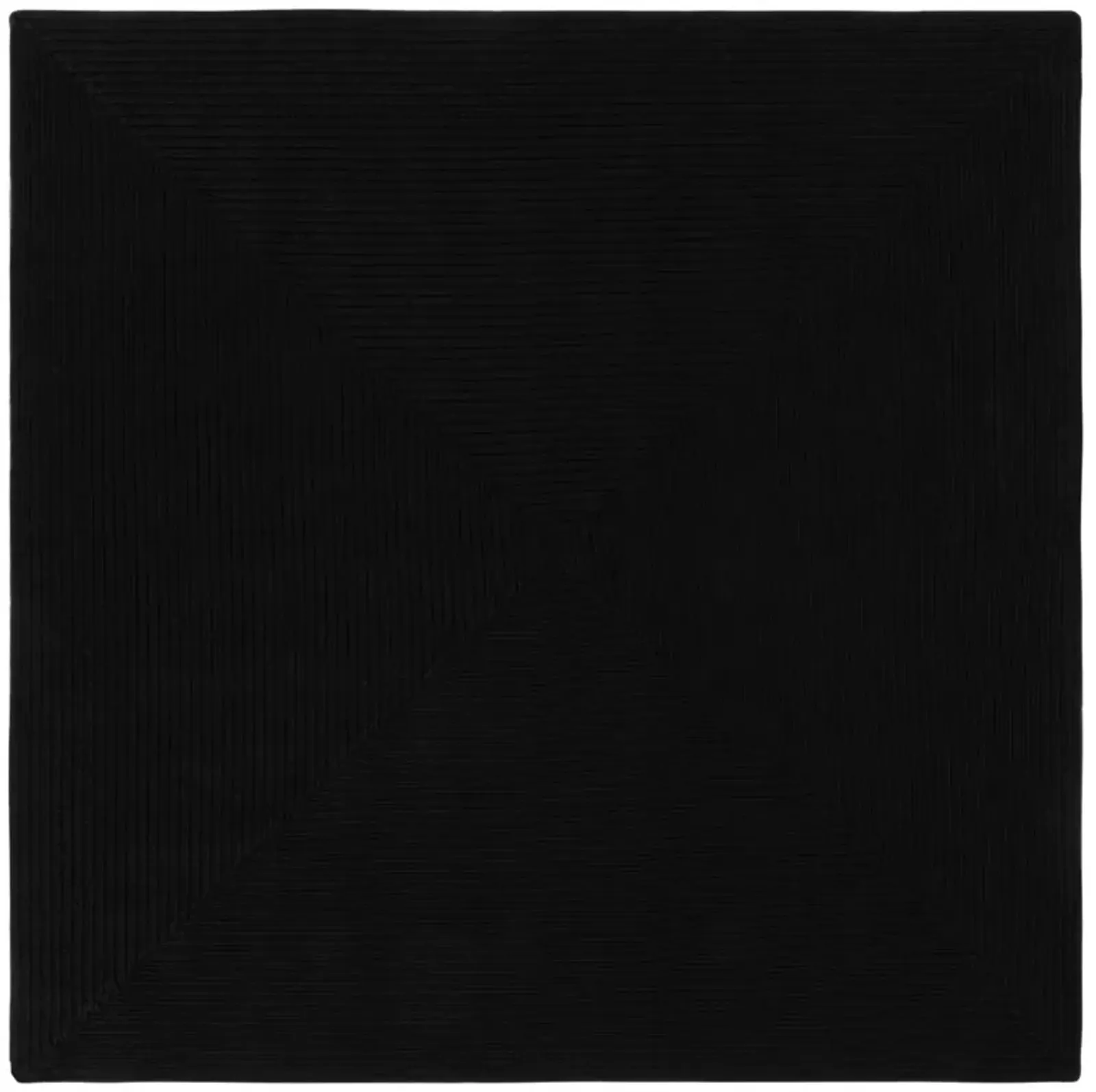 BRD315 BLACK 6' x 6' Square Square Rug