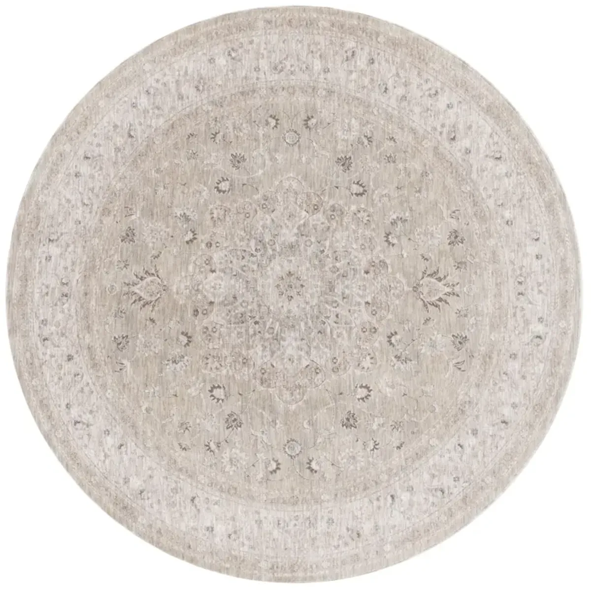 MASON 114 LIGHT GREY  6'-3' x 6'-3' Round Round Rug