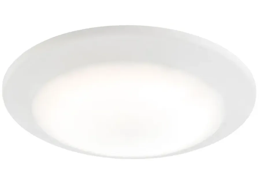 Plandome 1-Light Recessed Light in Clean White with Glass Diffuser