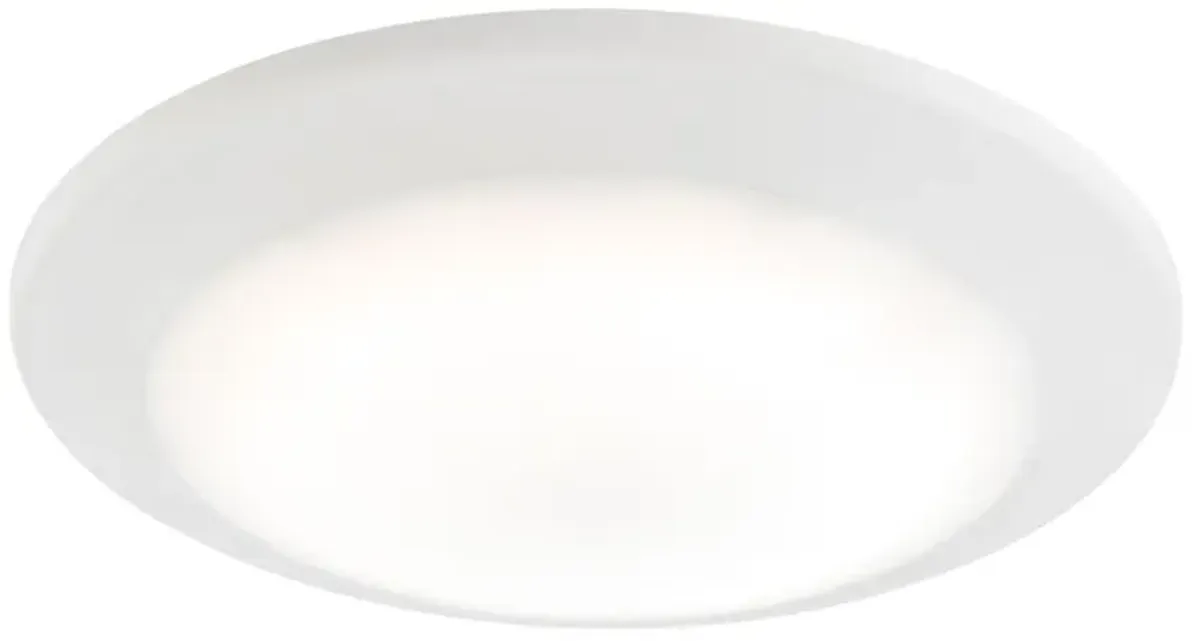 Plandome 1-Light Recessed Light in Clean White with Glass Diffuser